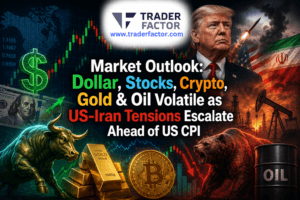 Market Outlook Dollar, Stocks, Crypto, Gold & Oil Volatile as US-Iran Tensions Escalate Ahead of US CPI-TraderFactor