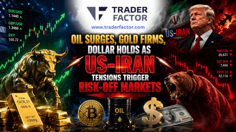 Market Outlook Oil Surges, Gold Firms, Dollar Holds as US-Iran Tensions Trigger Risk-Off Markets