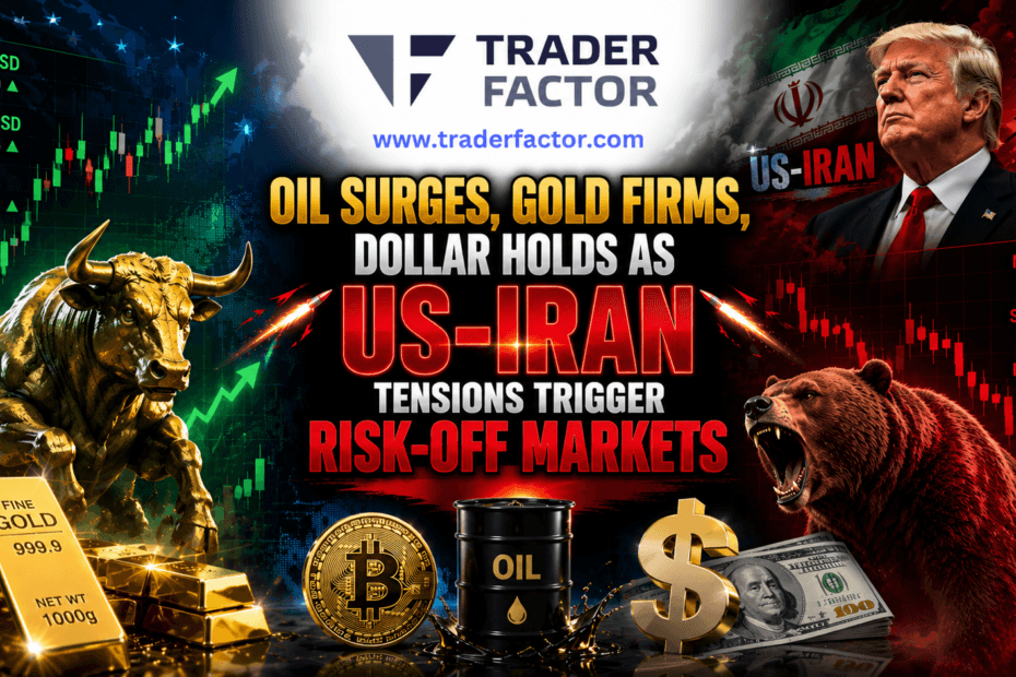 Market Outlook Oil Surges, Gold Firms, Dollar Holds as US-Iran Tensions Trigger Risk-Off Markets