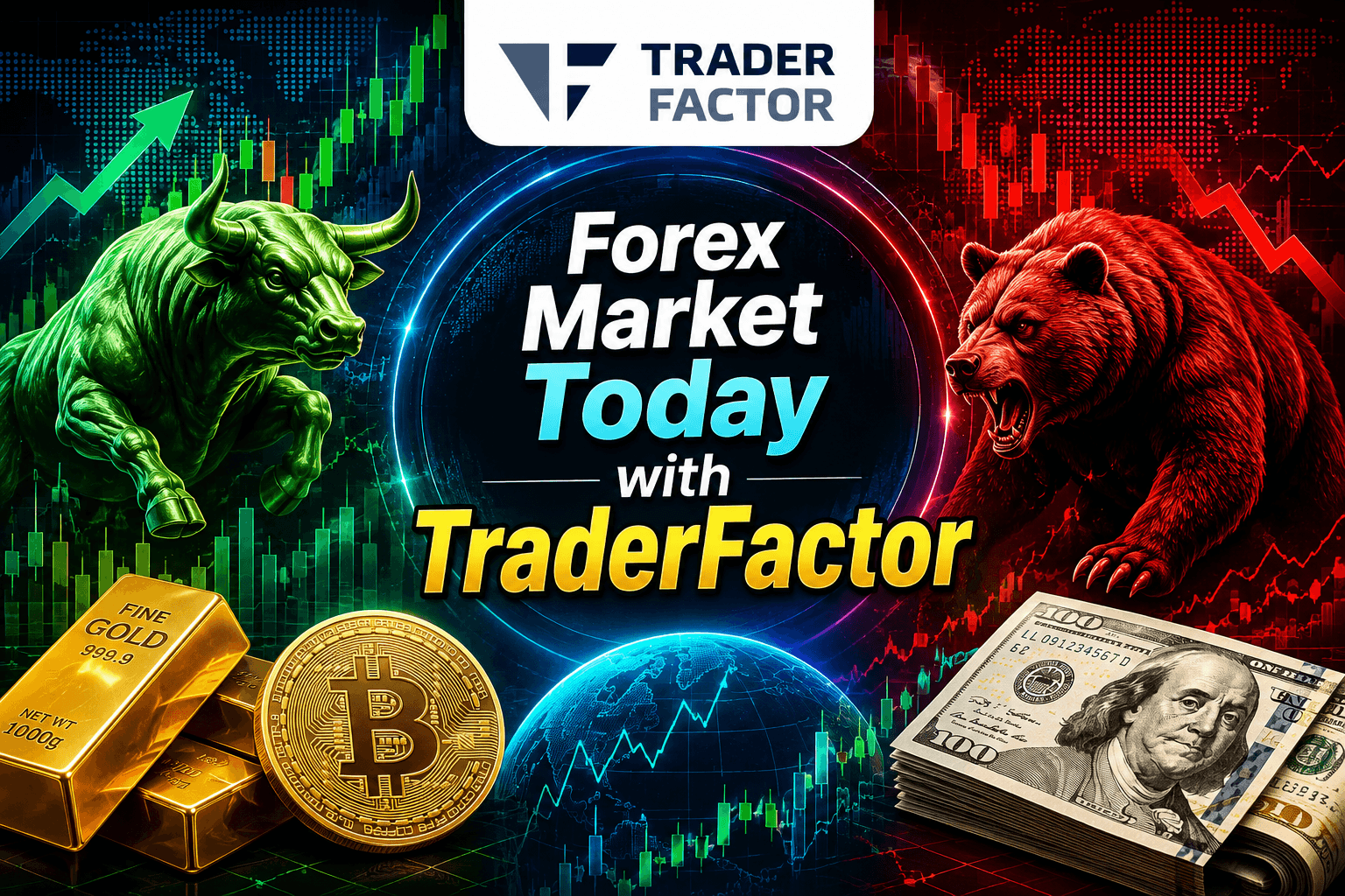 Forex Market Today Dollar, Gold, Oil, Crypto & Stocks React to Cooling Inflation and Hormuz Risk