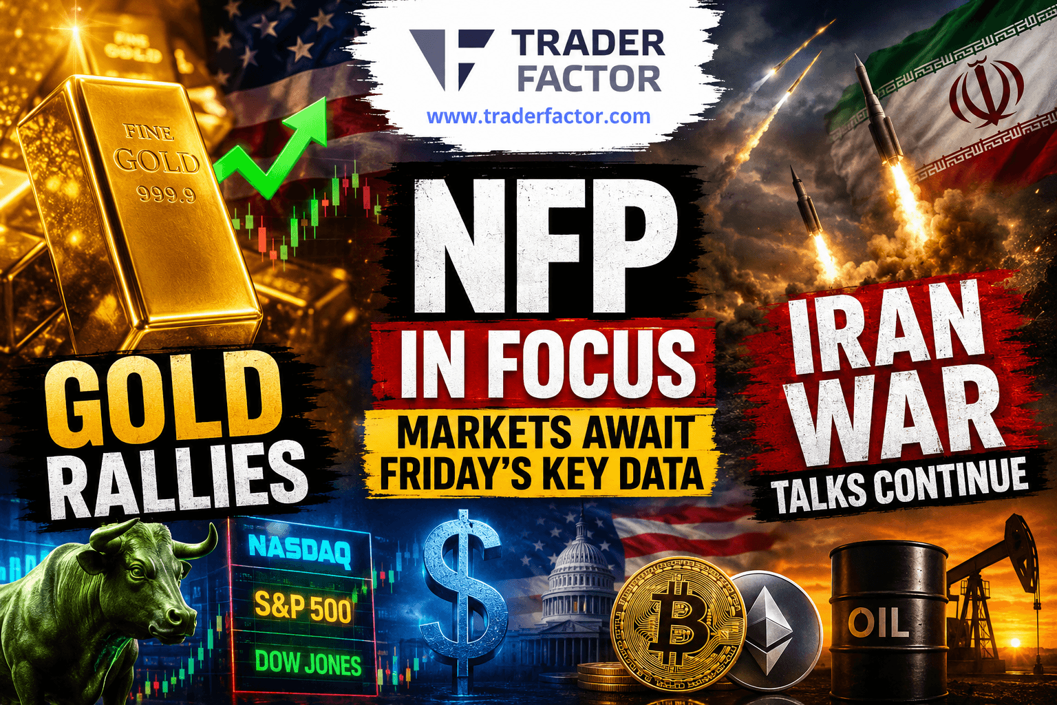Forex Market Today Gold Bulls Take Control as Iran Talks Continue, NFP Looms