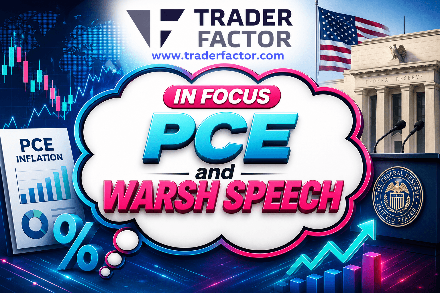 Market Outlook PCE Inflation, Jackson Hole, Warsh Speech and US-Iran Tensions Set Up a Volatile Week
