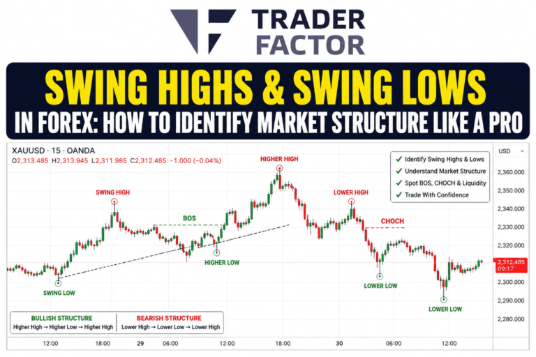Swing Highs and Swing Lows in Forex: How to Identify Market Structure Like a Pro