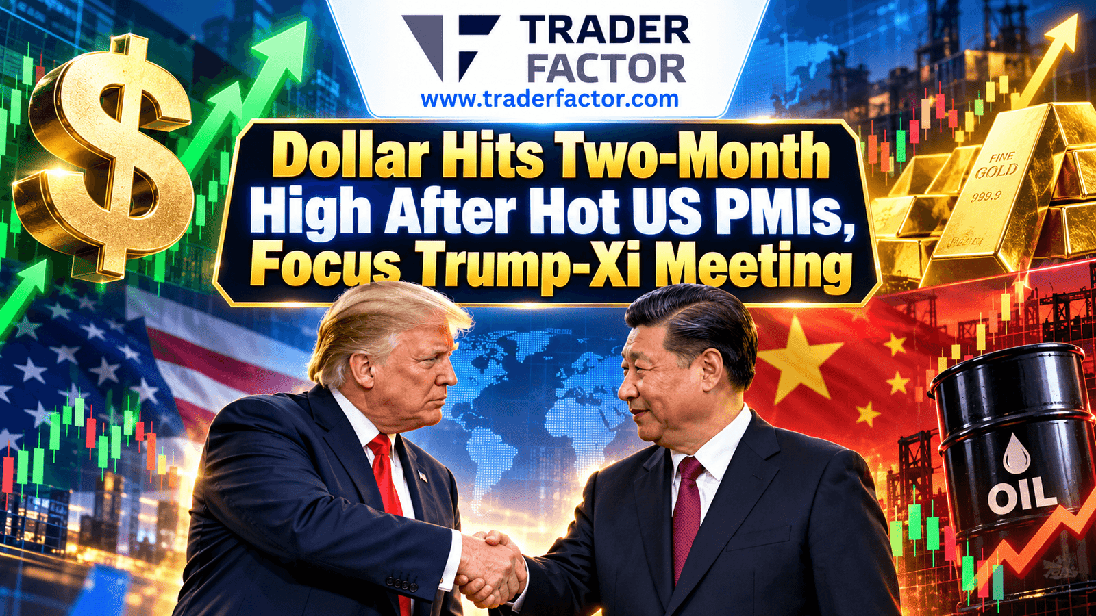 Forex Market Today Dollar Hits Two-Month High After Hot US PMIs, Focus Trump-Xi Meeting