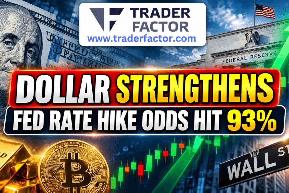 Forex Market Today Dollar Strengthens as Fed Rate Hike Odds Hit 93%