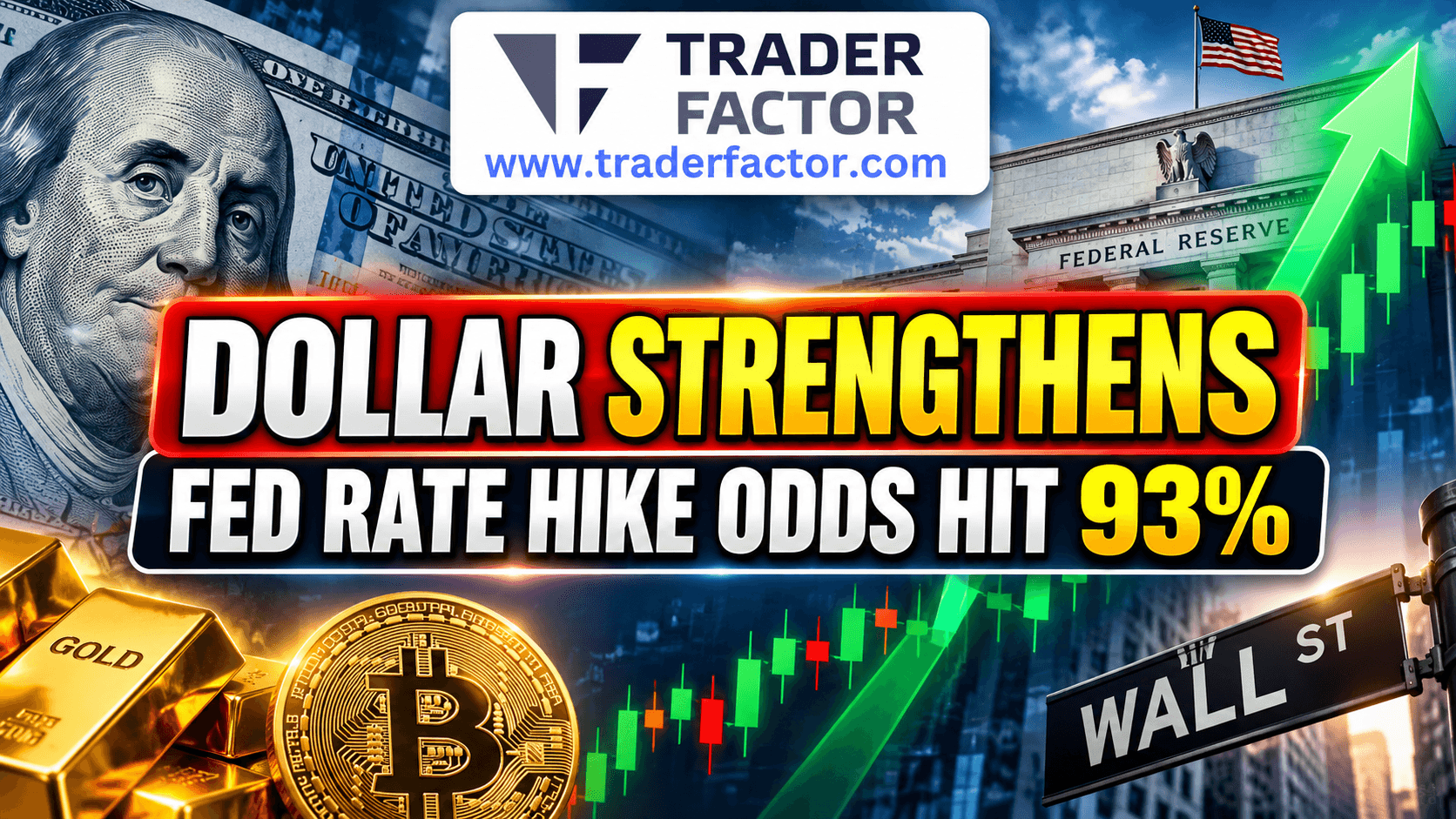 Forex Market Today Dollar Strengthens as Fed Rate Hike Odds Hit 93%