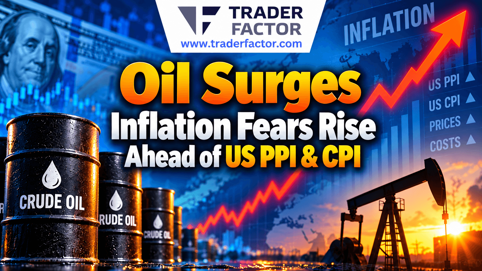 Forex Market Today Oil Surges as Inflation Fears Rise Ahead of US CPI