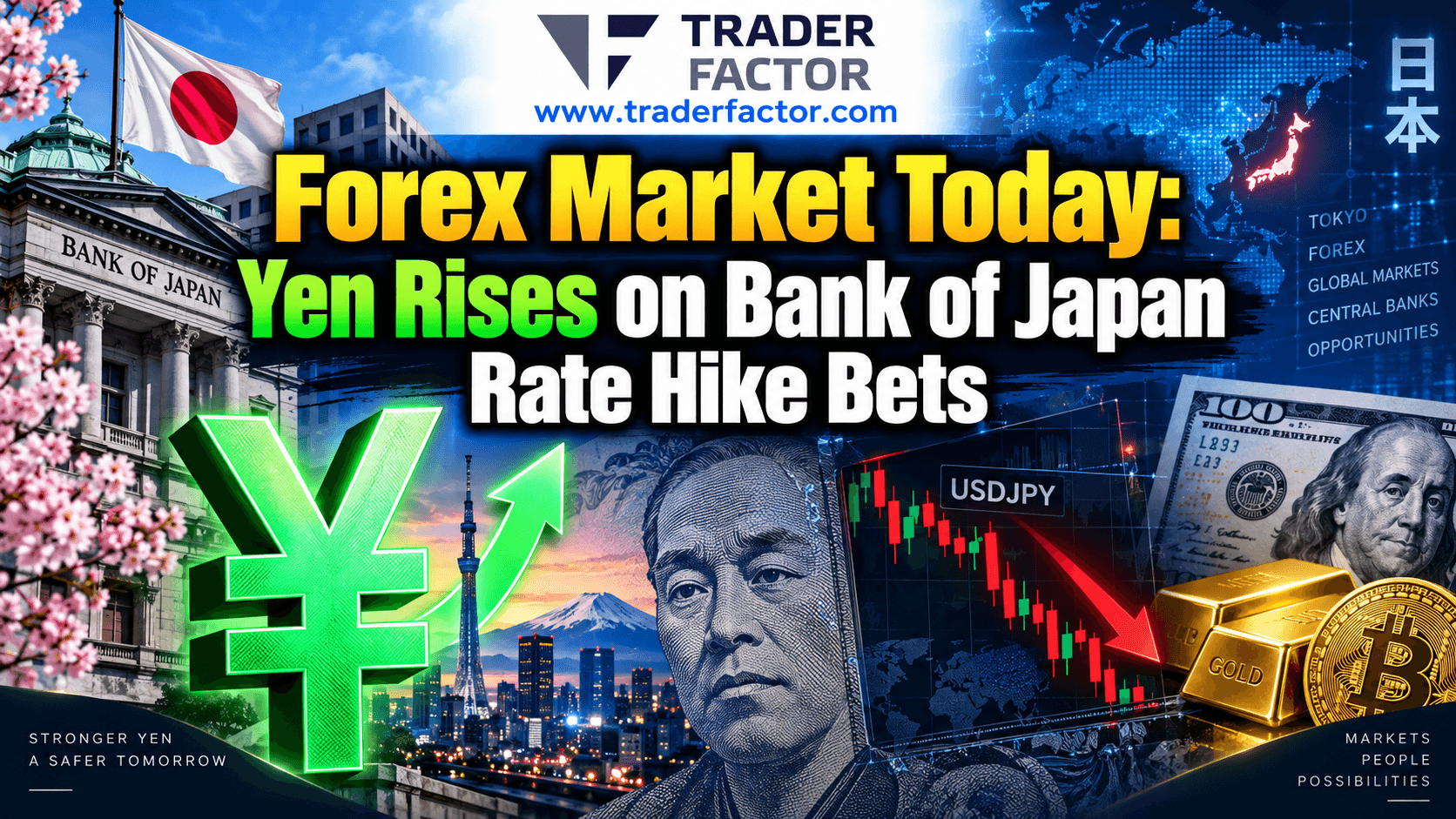 Forex Market Today Yen Rises on Bank of Japan Rate Hike Bets