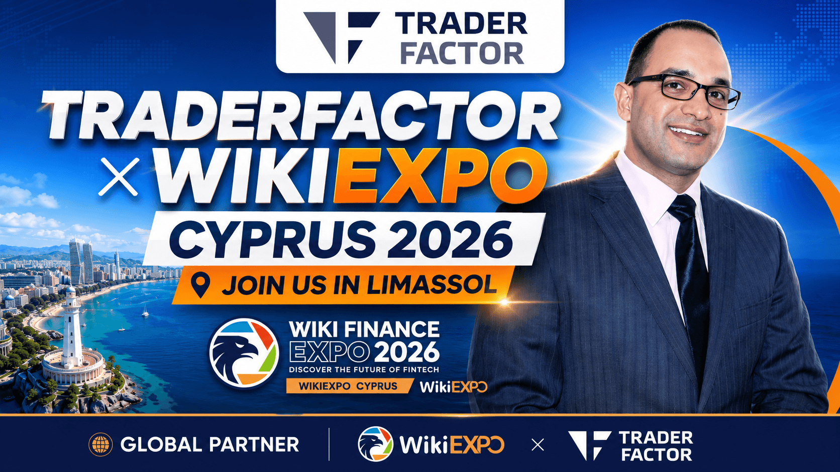 TraderFactor to Represent Global Trading and Financial Media Industry at Wiki Finance Expo Cyprus 2026