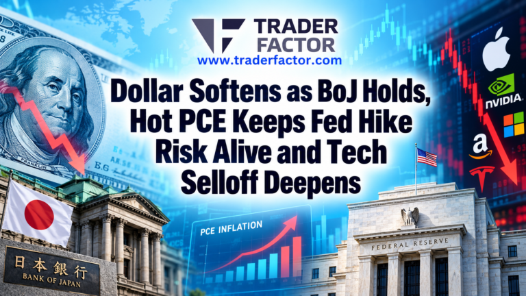 Dollar Softens as BoJ Holds, Hot PCE Keeps Fed Hike Risk Alive and Tech Selloff Deepens