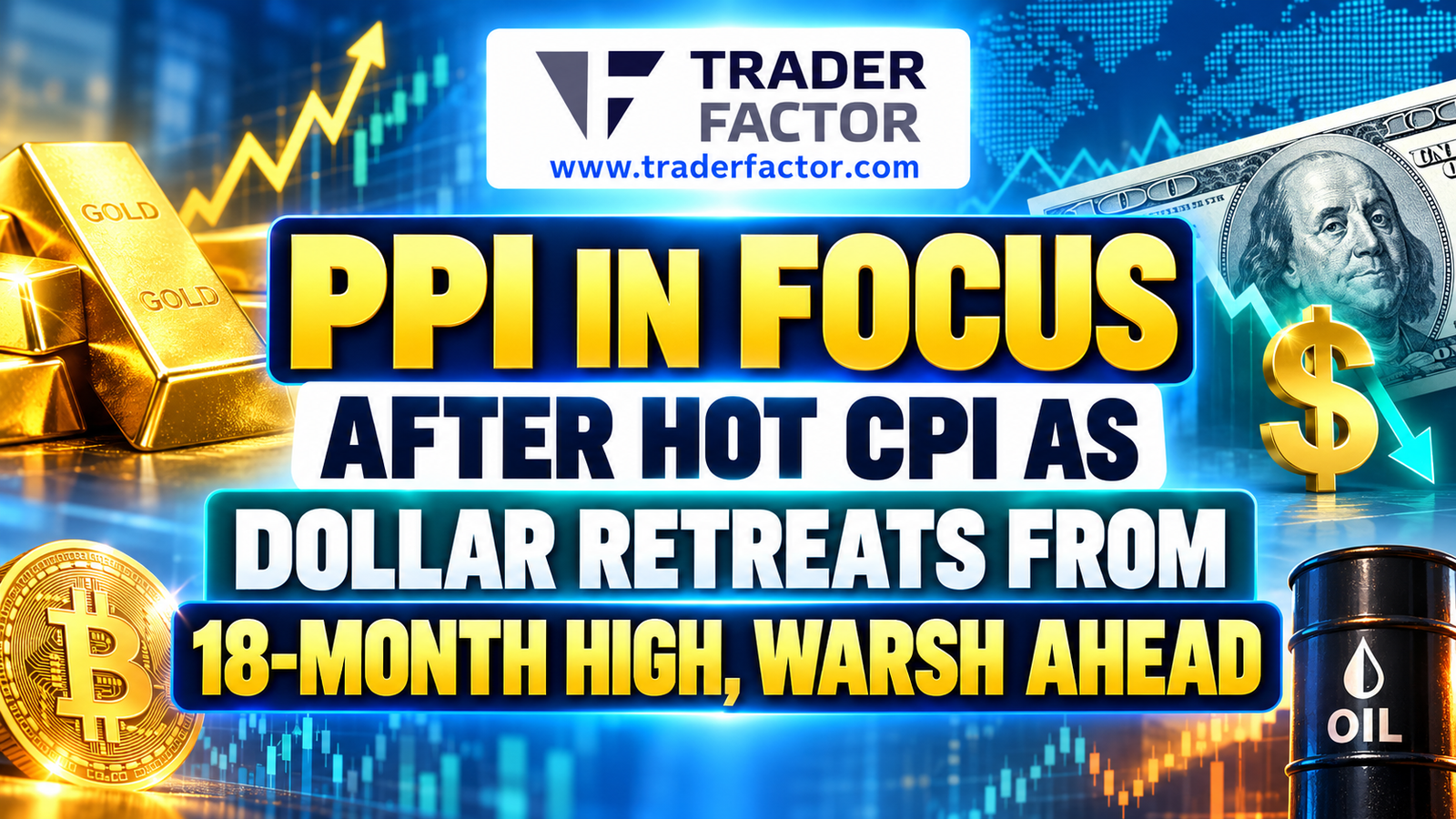Forex Market Today PPI in Focus After Hot CPI as Dollar Retreats From 18-Month High, Warsh Ahead